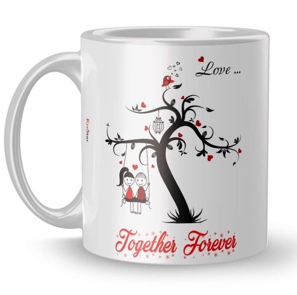 "I Fell In Love With You"  I Love You Design Printed Ceramic Coffee Mug. - Image 2