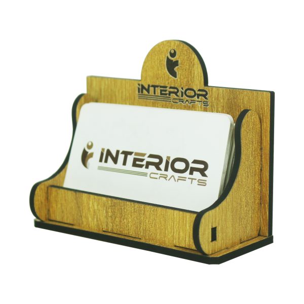 "Wooden Desk Business Card Holder" For Desktop, Office & Showroom. - Image 3