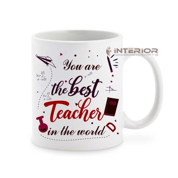 "You R The Best Teachers In The World" Printed Coffee Mug. - Image 3