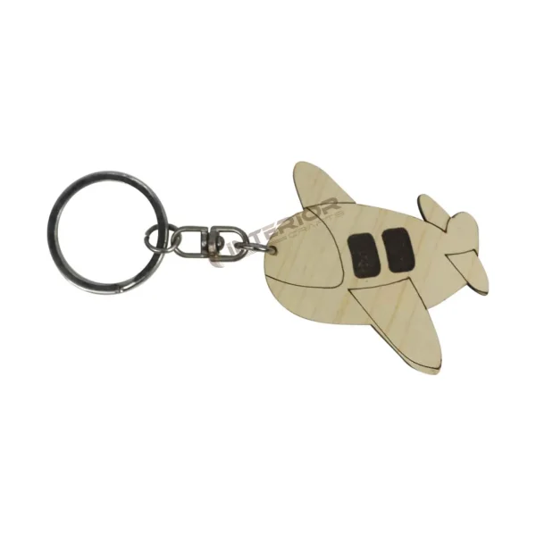 "Wooden Funny Plane Key Ring" Key Chine For Home, Car, Bike, Gift.