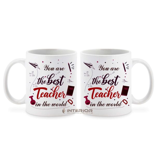 "You R The Best Teachers In The World" Printed Coffee Mug.