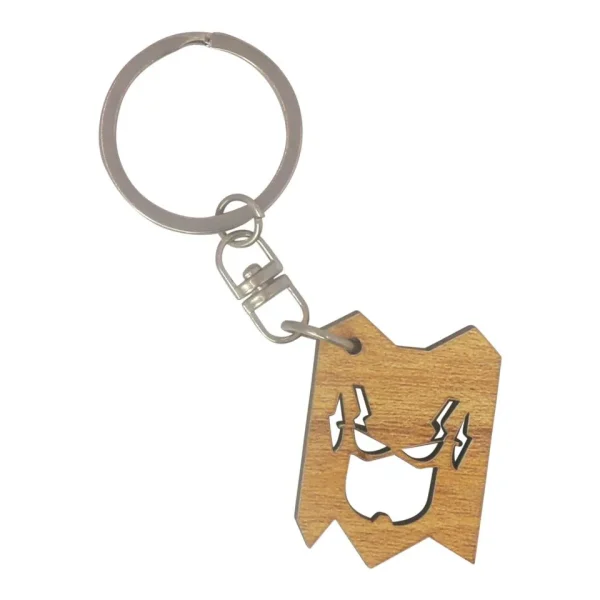 "Wooden Alien Shape Key Ring 2 Side Smart Key-chain" Key Ring For Car, Bike, Home, Back Pack, Best Gift. - Image 3