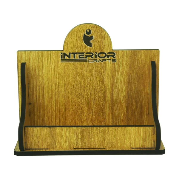 "Wooden Desk Business Card Holder" For Desktop, Office & Showroom. - Image 4