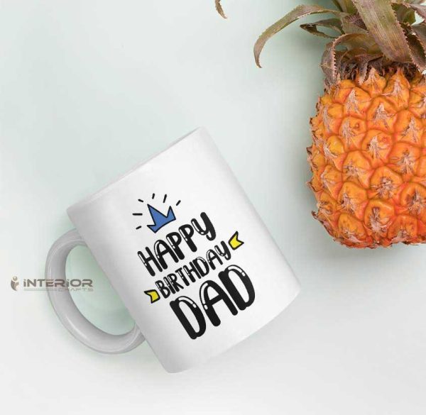 "Happy Birthday Dad Mom" Couple Ceramic Coffee Mug. - Image 2