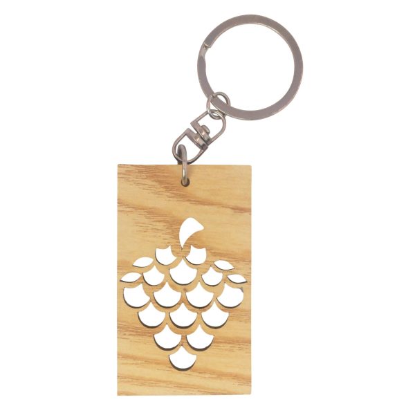 "Wooden Grapes ‍Shape Key Ring" Key Ring For Car, Bike, Home, Back Pack, Gift.