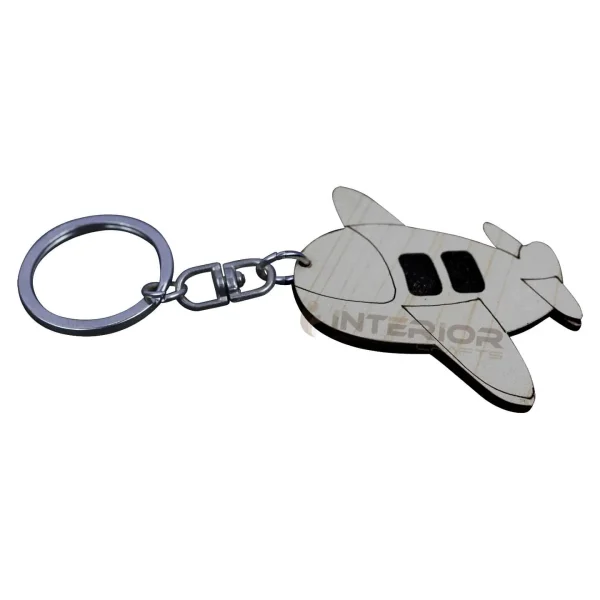 "Wooden Funny Plane Key Ring" Key Chine For Home, Car, Bike, Gift. - Image 3