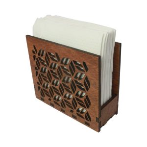 "Plywood Mini Tissue Holder" For Table, Dining Room, Kitchen Decor ETC.