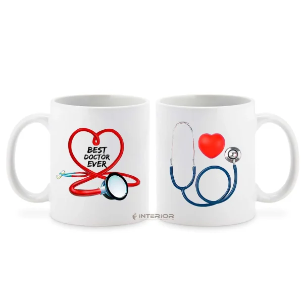 "Best Doctor Ever Design Printed White Ceramic Mug"