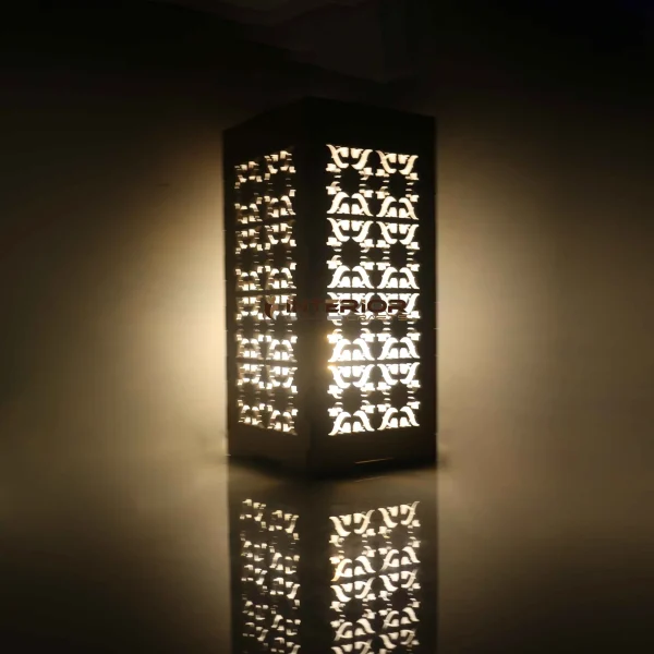 "Wooden Table Lamp" Creative Design Bedside Night Lamp Blue Color. - Image 3