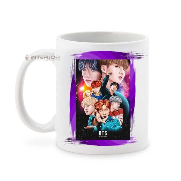 "BTS Jimin Printed White Ceramic Coffee Mug." - Image 5