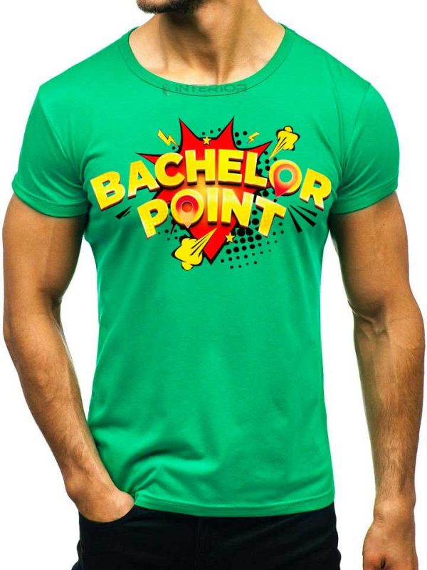 "Bachelor Point" Printed T- Shirt For Men Half Sleeve Round Neck T-Shirt. - Image 5