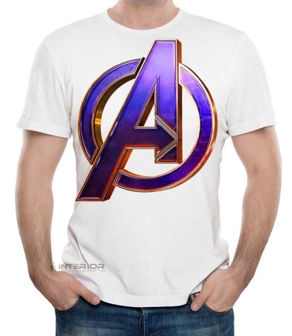 "Avenger Logo " Printed T- Shirt For Men Half Sleeve Round Neck T-Shirt. - Image 4