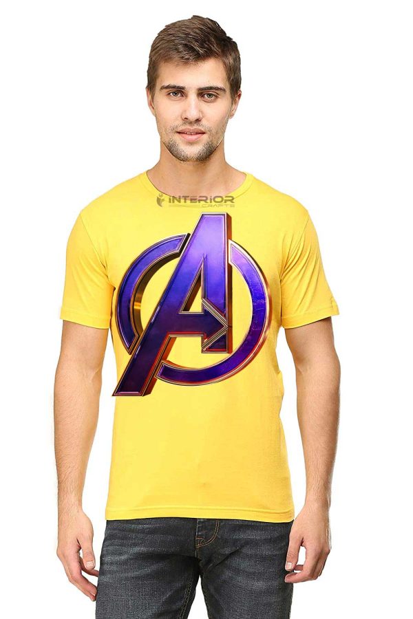 "Avenger Logo " Printed T- Shirt For Men Half Sleeve Round Neck T-Shirt. - Image 5