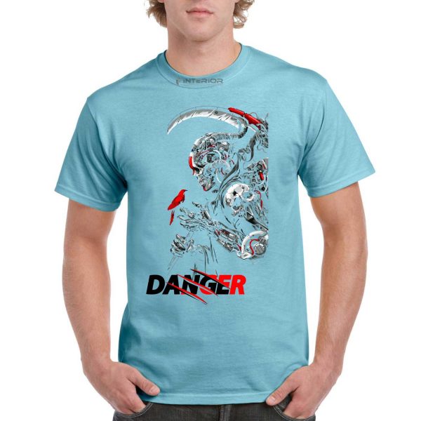 "DANGER " Printed T- Shirt For Men Half Sleeve Round Neck T-Shirt. - Image 5