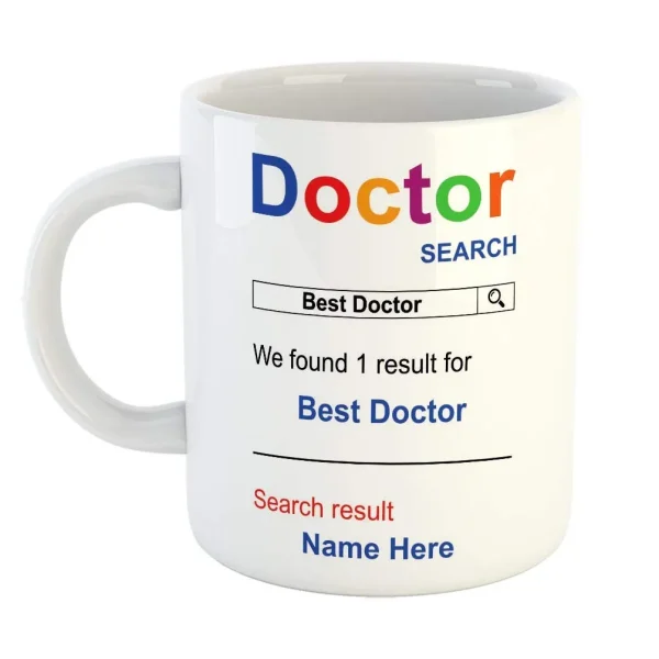 "Best Doctor" White Ceramic Coffee Mug.