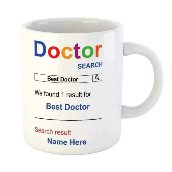 "Best Doctor" White Ceramic Coffee Mug. - Image 2