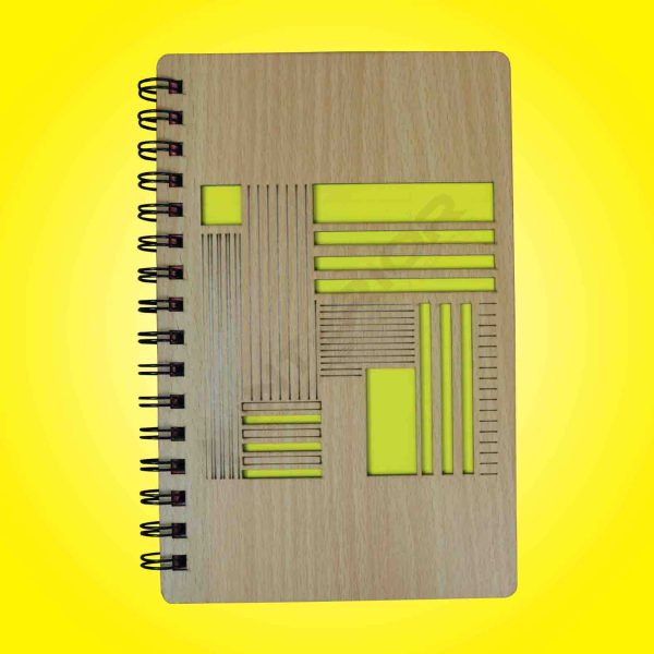 Wooden Building Design Spiral Notebook. - Image 2