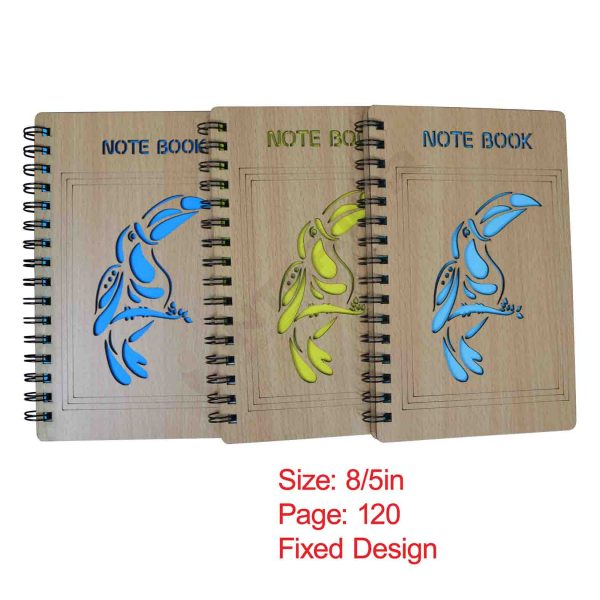 Wooden Spiral Notebook Parrot. - Image 3