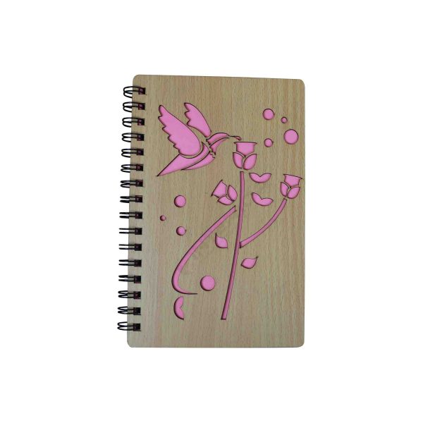 Wooden Birds And Rose Spiral Notebook. - Image 3