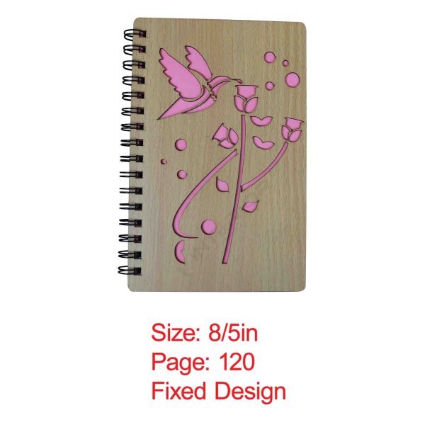 Wooden Birds And Rose Spiral Notebook. - Image 4