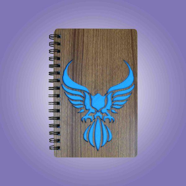 Wooden Bird Shape Spiral Notebook. - Image 3
