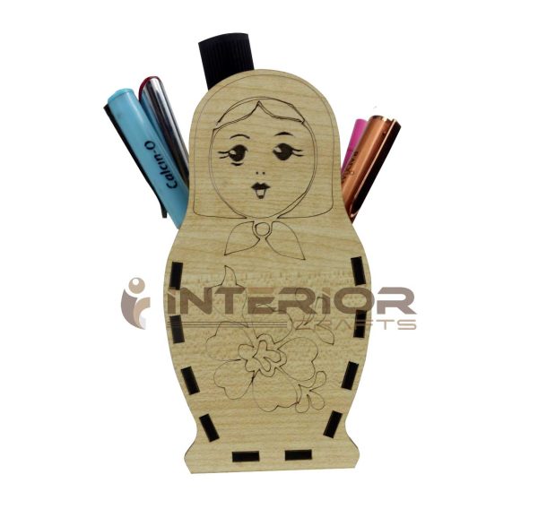 "Wooden Cute Pen Holder & Pencil Holder Desk Organizer" for Office Supplies, Makeup Brush, Classroom Organizer.