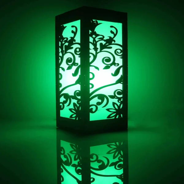 Wooden Bedside / Table Lamp LED Color Night Lights Ultrasonic Aroma - Image 2