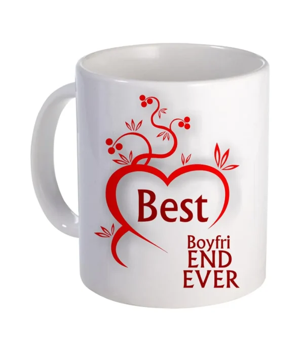 "Best Boyfriend Ever" Ceramic White Coffee Mug.