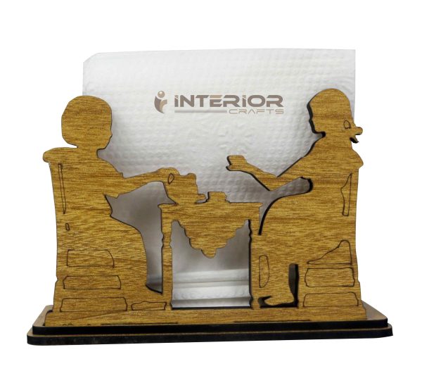 Glossy Couple Tissue Holder (Small tissue paper holder)