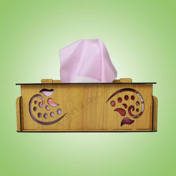 "Wooden Tissue Box Cover" Rectangular Facial Tissue Holder. - Image 5