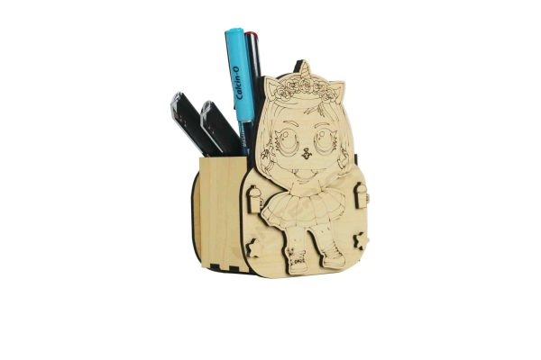 "Wooden Kids Pen/Pencil Holder"
