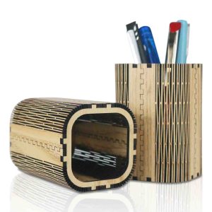 "Wooden Decorative Flexible Pen/pencil Holder"