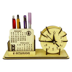"Wooden Calendar With Multi-functional Desk Organizer" (2025)
