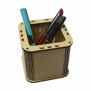 Wooden Decorative Sami Square "Flexible Pen Holder".