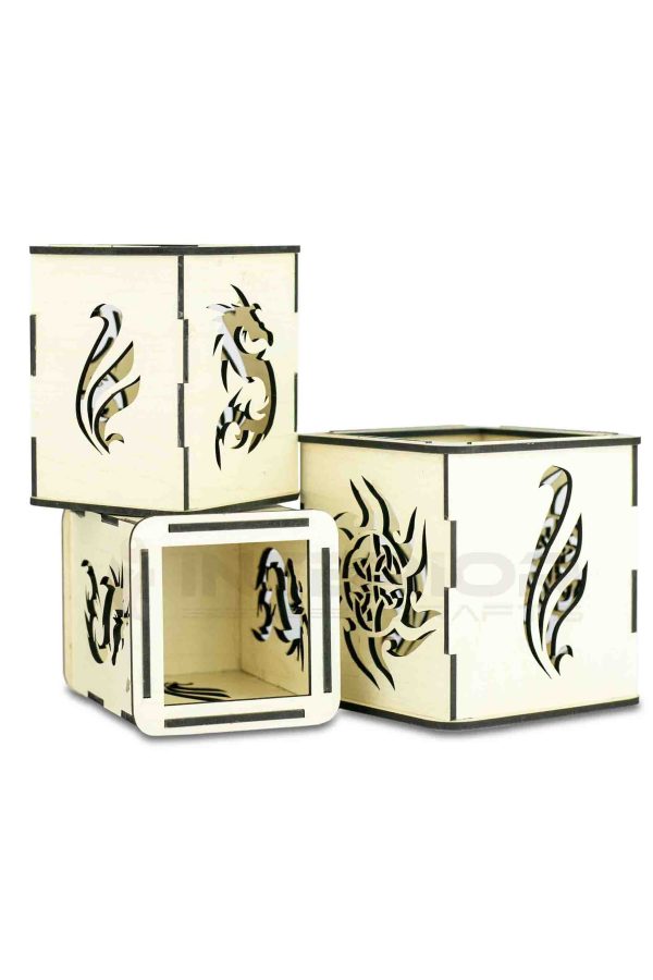 "Wooden Dragon Pen Holder" - Image 4