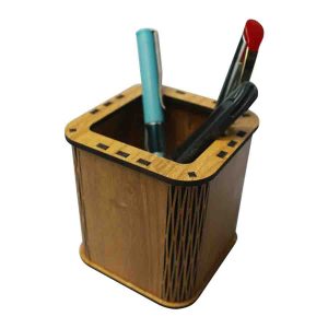 Wooden Decorative Sami Square "Flexible Pen Holder".