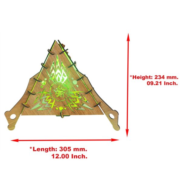 "Wooden Mandala Projection Lamp" - Image 5