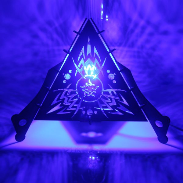 "Wooden Mandala Projection Lamp" - Image 3
